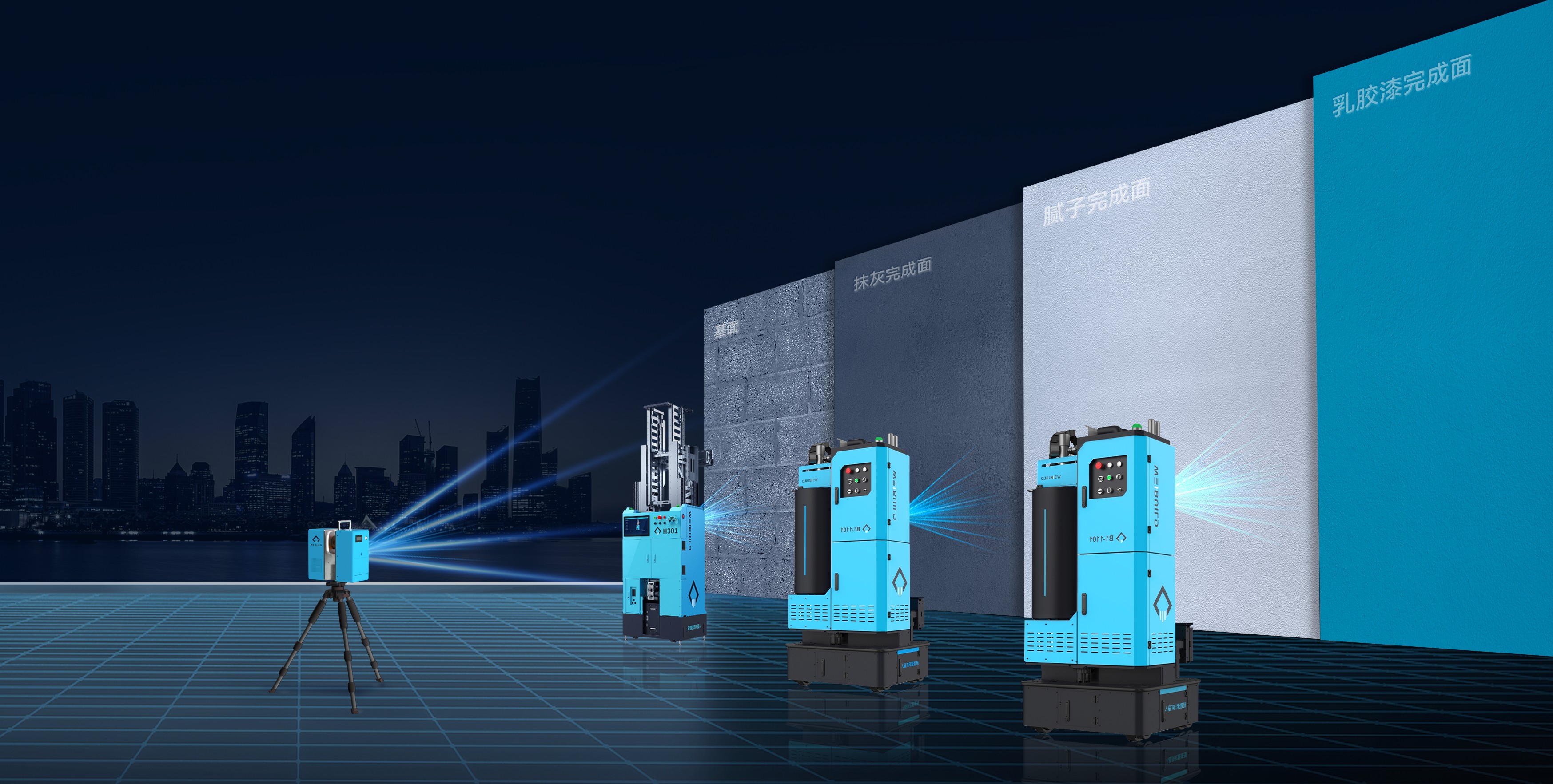 耀联电子建筑机器人，，，，墙面机器人